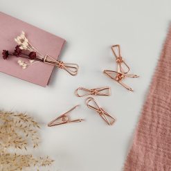 Metalen knijper - rose gold